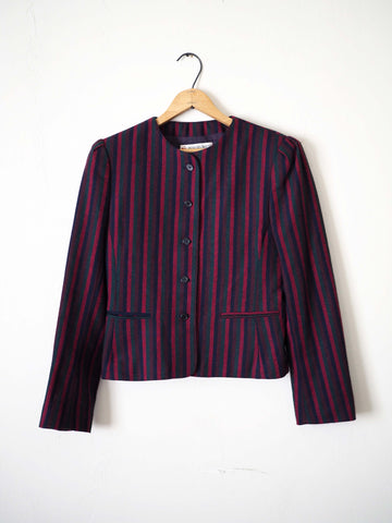 Vintage Peabody House Wool Blend Striped Blazer- Women’s 5/6