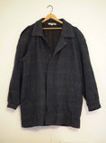 Vintage Wool Blend Plaid Coat- Men’s Medium