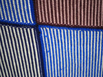Colorful Hand Knit Squares Blanket