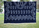 Woven Indigo Wool Blanket