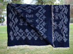 Woven Indigo Wool Blanket