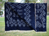 Woven Indigo Wool Blanket