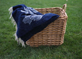 Woven Indigo Wool Blanket