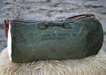 Rugged XL Army Duffel – Upcycled Canvas & Leather Gear Bag