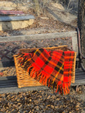 Red & Black Plaid Bedroll Blanket