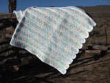 Pastel Scalloped Baby Blanket