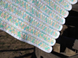 Pastel Scalloped Baby Blanket
