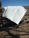 Pastel Scalloped Baby Blanket