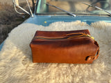 Leather Shave Bag