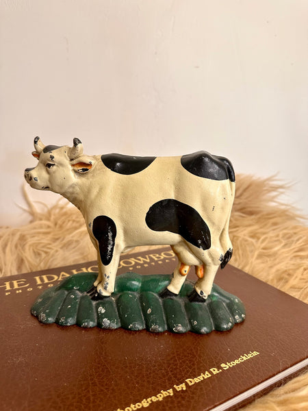 Cast Iron Dairy Cow Door Stop – J bar D Canvas and Leather