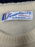 Vintage Squaw Valley Cream Knit Sweater- Women’s Large