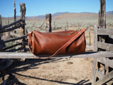 Luxury Cognac Leather Gear Bag