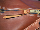 Luxury Cognac Leather Gear Bag