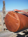 Luxury Cognac Leather Gear Bag