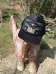 Trucker Hat in Harding Black & Tan