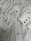Men's Wrangler Pearl Snap - White-Small