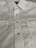 Men's Wrangler Pearl Snap - White-Small