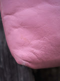 Pink Leather Handbag with Tassel