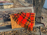 Red & Black Plaid Bedroll Blanket