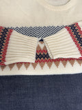 Vintage Squaw Valley Cream Knit Sweater- Women’s Large