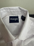 Men's Wrangler Pearl Snap - White-Small