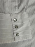 Men's Wrangler Pearl Snap - White-Small