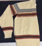 Vintage Squaw Valley Cream Knit Sweater- Women’s Large