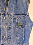Vintage Denim Army Vest - M