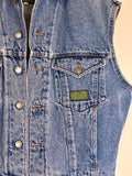 Vintage Denim Army Vest - M