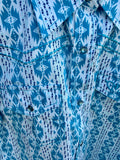 Turquoise Western Pearl Snap Shirt