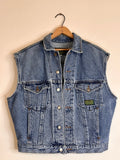 Vintage Denim Army Vest - M