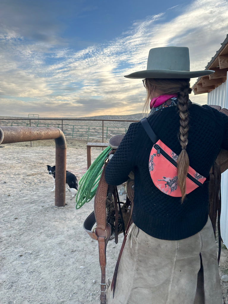 The Buckaroo Sling Pack J bar D Canvas and Leather