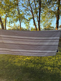 Vintage Grey Striped Bedroll Blanket