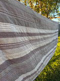 Vintage Grey Striped Bedroll Blanket