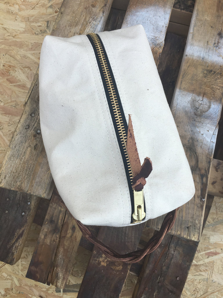 Shave/Cosmetics Canvas Bag – J bar D Canvas and Leather