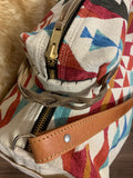 White Aztec Carpet Bag