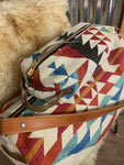 White Aztec Carpet Bag