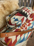 White Aztec Carpet Bag